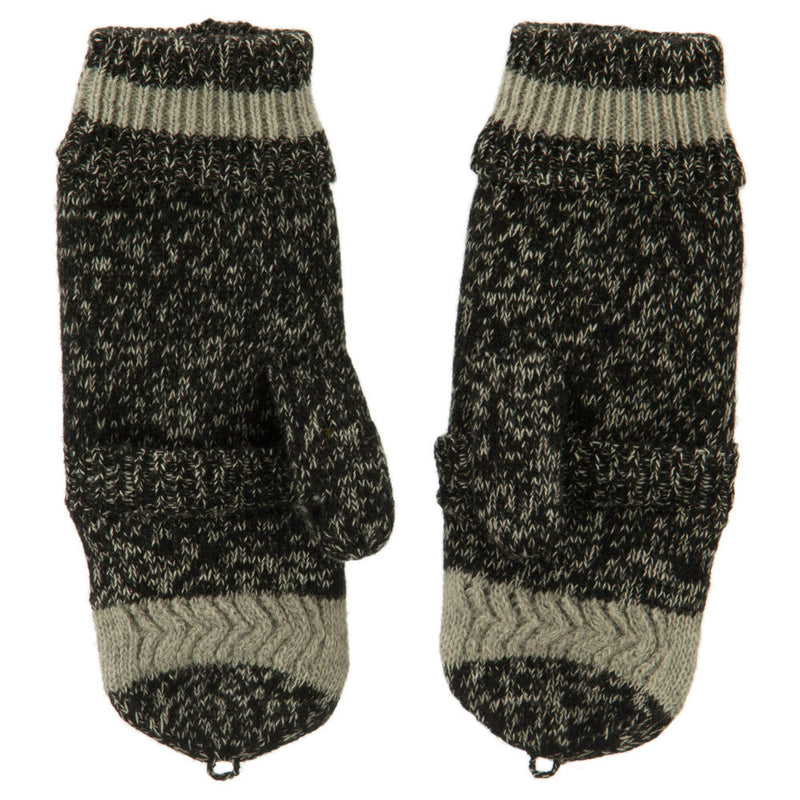 Men's Acrylic Fingerless Cuff Gloves