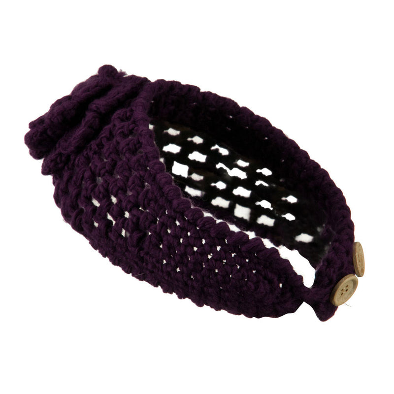 Ladies Acrylic Flower Accent Head Band