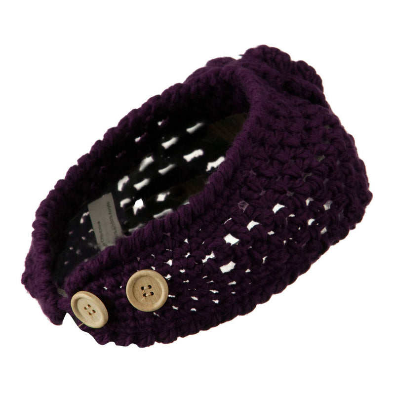 Ladies Acrylic Flower Accent Head Band