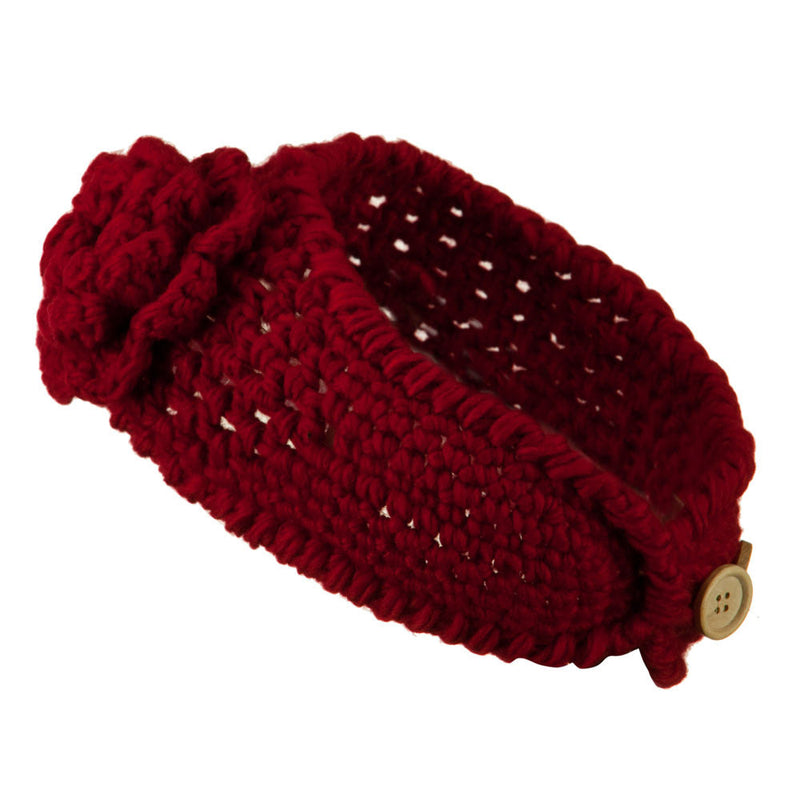 Ladies Acrylic Flower Accent Head Band