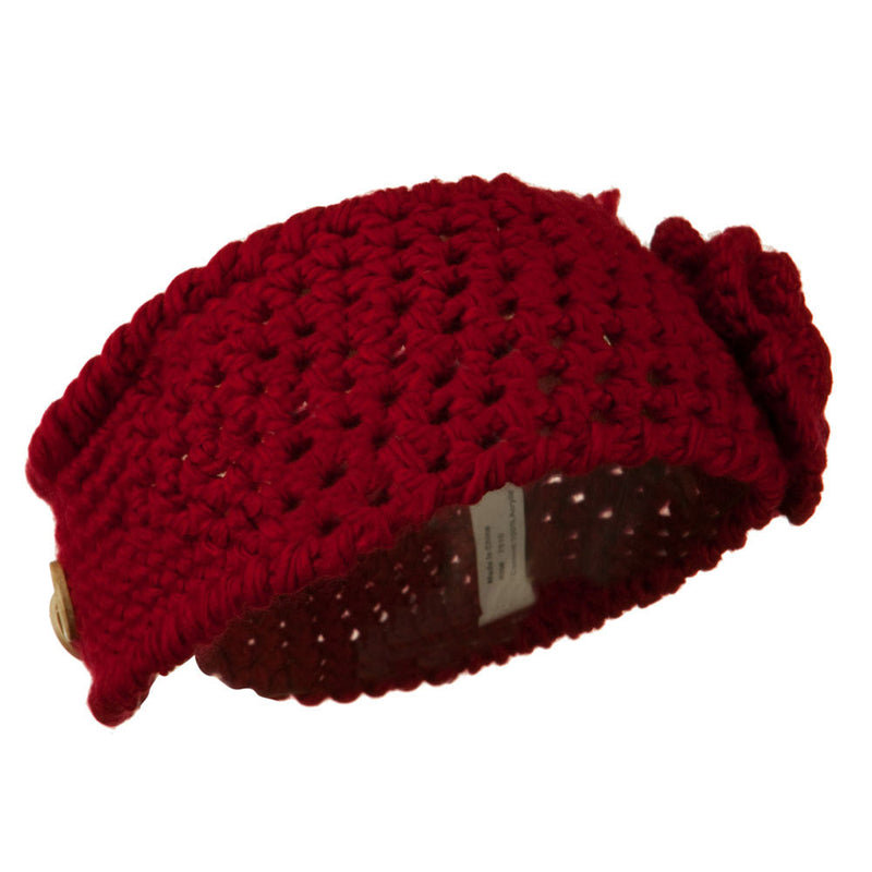 Ladies Acrylic Flower Accent Head Band