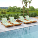 Lounge Chaise Set with Water-Resistant Cushions
