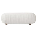 Upholstered Ottoman, Oval Shape by HouseOfZazla