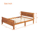 Platform Bed Frame Mattress Foundation Sleigh Bed With Headboard / Footboard / Wood Slat Suppor by HouseOfZazla