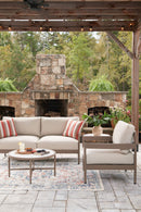 Bluff Trail - Loveseat, Lounge Chairs, Tables Set (Set of 5) - Beige by Unique Piece Furniture