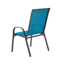 8 Piece Patio Chairs, Outdoor Camping Chairs with Breathable Textilene Fabric by HouseOfZazla