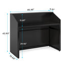 Modern Reception Desk, Front Desk Table With Cable Grommet & Privacy Panels by HouseOfZazla