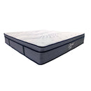 Hybrid Plush Foam Mattress, Soft Polyester Knit Cover, Multi Layer Foam Mattress - White / Gray - King by HouseOfZazla