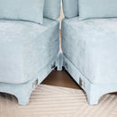 Elegant Sofa With Ergonomic Design And Lumbar Pillows by HouseOfZazla
