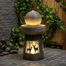 Outdoor Garden Lantern with Warm LED Light Deer Silhouette by HouseOfZazla