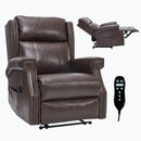 Manual Recliner Chair With Heavy Duty Motion Mechanism, 8 Vibrating Nodes And 3 Massage Modes For Living Room by HouseOfZazla