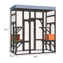 62.6" Solid Wood Pet Enclosure