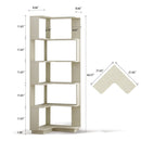 6-Tier L-Shaped Corner Bookshelf with Anti-Tip Safety Kit