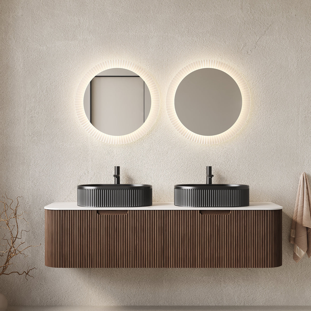 Dina 60" Bathroom Vanity & Sinks, photo 3 of 11