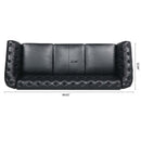 Man Cave 84.65' Arm Chesterfield Three Seater Sofa