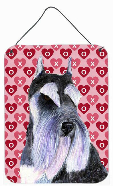 Schnauzer Hearts Love Valentine's Day Wall or Door Hanging Print