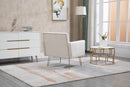 Accent Chair, leisure single sofa with Rose Golden feet