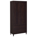 Nestor - 2 Drawer Tall Accent Cabinet With 2 Doors - Rustic by HouseOfZazla