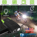 Bike Front Light Set with Horn for Night Riding by LJGDeals