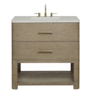 James Martin Lucian 36" Single Bathroom Vanity, Pebble Oak