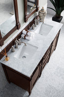 James Martin Brittany 60" Double Bathroom Vanity, Burnished Mahogany
