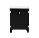 Lotus - Accent Table - Mirrored & Faux Ice Cube Crystals