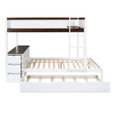 Bunk Bed With Twin Size Trundle, Storage And Desk by HouseOfZazla