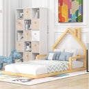 Floor Bed With House Shaped Headboard by Unique Piece Furniture