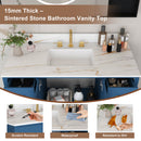42" Modern Solid Wood Bathroom Vanity with Sink
