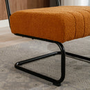 Accent Chair - Modern Industrial Slant Armchair with Metal Frame - Premium High Density Soft Single chair for Living Room Bedroom