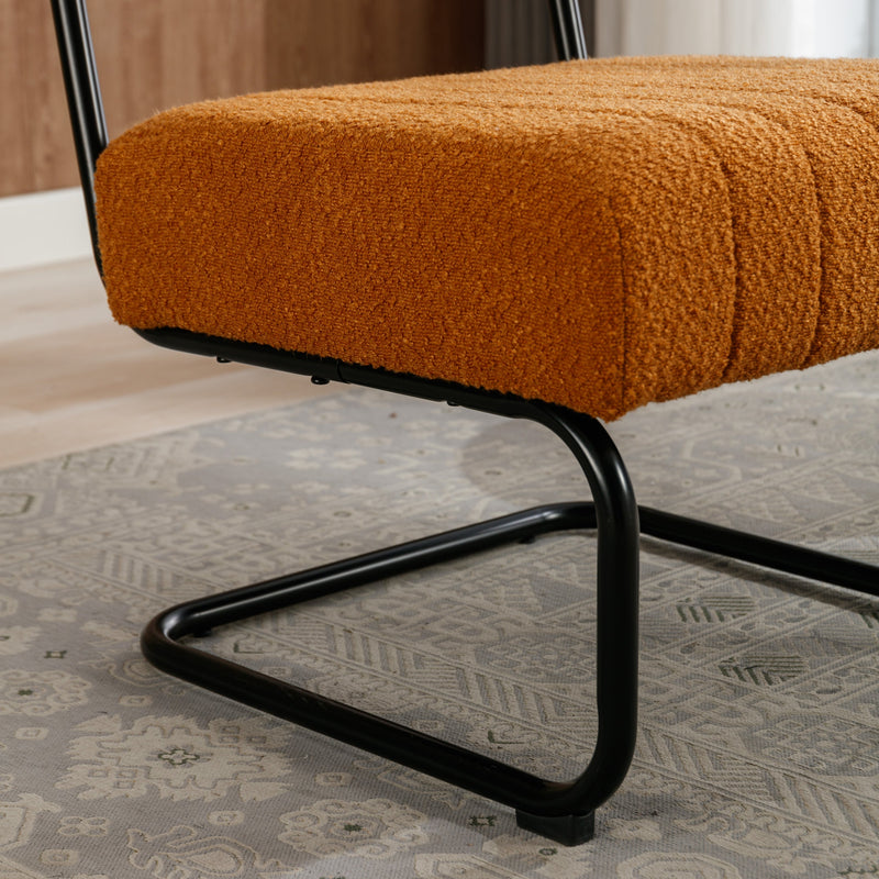 Accent Chair - Modern Industrial Slant Armchair with Metal Frame - Premium High Density Soft Single chair for Living Room Bedroom
