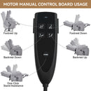 Grey Heat Massage Dual Motor Electric Power Lift Recliner