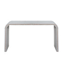 Washed White Console Table, 59in Entryway Table