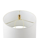 Faceted Green Glass Table Lamp