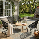 Nusa Outdoor Patio 4-Pcs Chat Set by HouseOfZazla