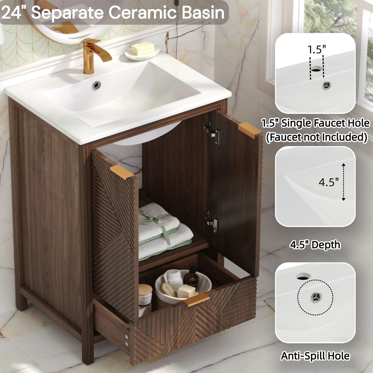 Modern Bathroom Vanity With Sink Combo, photo 40 of 40