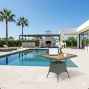All-Weather Square Rattan Patio Dining Table by HouseOfZazla