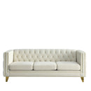 Modern Sofa With Button Tufting, Upholstered Couch For Living Room by HouseOfZazla
