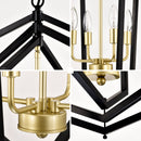 8-Light Lantern Tired Farmhouse Ceiling Hanging Light