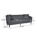 Contemporary 3 Seater Sofa With Accents by HouseOfZazla