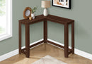 Corner Accent Console Table For Entryway, Contemporary & Modern - Cherry by HouseOfZazla