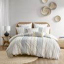 Full/Queen Cotton Printed Duvet Cover Set with Chenille