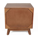 Nightstand Natural Wood - Brown by HouseOfZazla