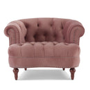 La Rosa - Victorian Tufted Upholstered Accent Chair by HouseOfZazla