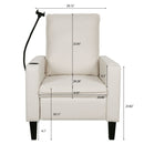 Recliner Chairs For Adults, Adjustable Recliner Sofa With Mobile Phone Holder & Cup Holder, Modern Reclining Chairs Fabric Push Back Recliner Chairs For Living Room, Bedroom