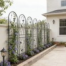 2 Pack Metal Garden Trellis 71" x 19.7" Rustproof Trellis for Climbing Plants