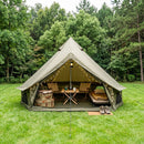 4 Season Bell Tent 13.1FT, Green Waterproof Glamping Yurt Tent by HouseOfZazla