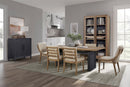 Double Pedestal Table Latte - Light Brown by HouseOfZazla