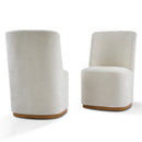Indoor Dining Chair Set of 2, Modern Upholstered Fabric Chair