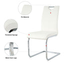 Modern Dining Chairs With Padded Seat And Metal Legs by HouseOfZazla